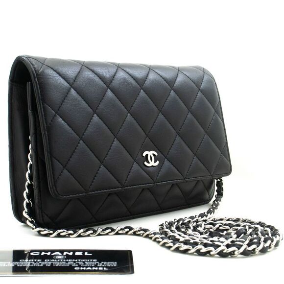Chanel Wallet On Chain Black Leather Shoulder Bag (Pre-Owned) - Picture 11 of 12
